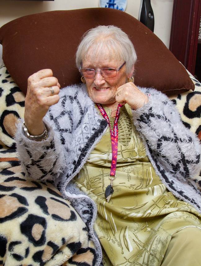 79岁的威尔玛·阿尔玛（Wilma Alma）愿意与闯入她家的小偷进行战斗。信用：保罗·里德（Paul Reid）