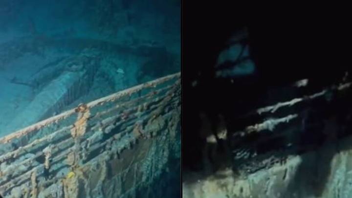 泰坦尼克号探险家在搜寻恐怖的新镜头时搜寻着沉船时失去了光明