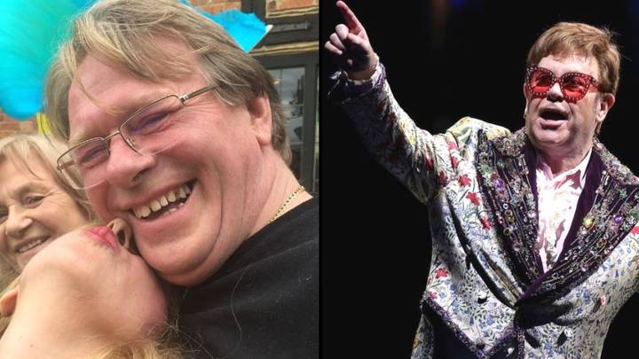 埃尔顿·约翰（Elton John）看起来像他是音乐传奇人物长期以来的亲戚