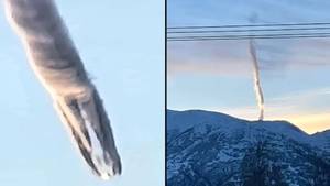当地人怀疑在阿拉斯加出现奇异云之后的不明飞行物崩溃