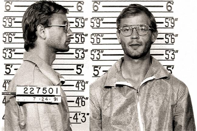 杰弗里·达默（Jeffrey Dahmer）于1991年因一连串的谋杀案被捕。学分：Archivio GBB / Alamy Stock Photo