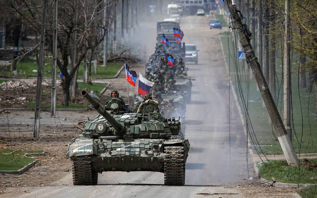 俄罗斯军队已被乌克兰军队推迟。信用：Alamy