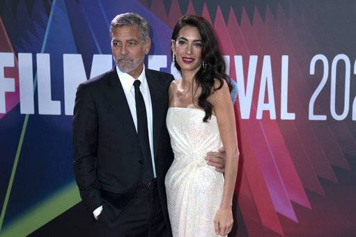 乔治·克鲁尼（George Clooney）和妻子阿玛尔·克鲁尼（Amal Clooney）。（信用：PA）