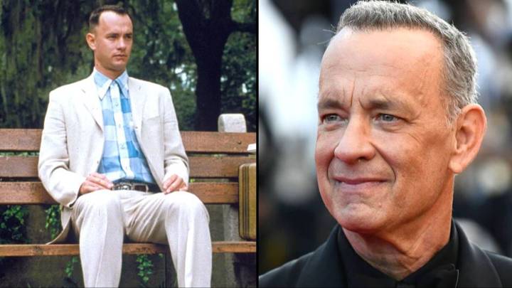 汤姆·汉克斯（Tom Hanks）在将聪明的条款插入合同后，最终从福雷斯特（Forrest）的阿甘赚取了4000万美元“width=