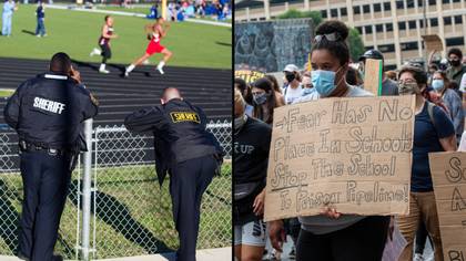 有色人种的学生呼吁在美国学校更大的警察存在