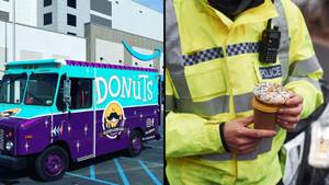 警察在一小时内追捕被盗的甜甜圈货车
