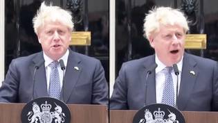 鲍里斯·约翰逊（Boris Johnson）发表讲话确认辞职为总理