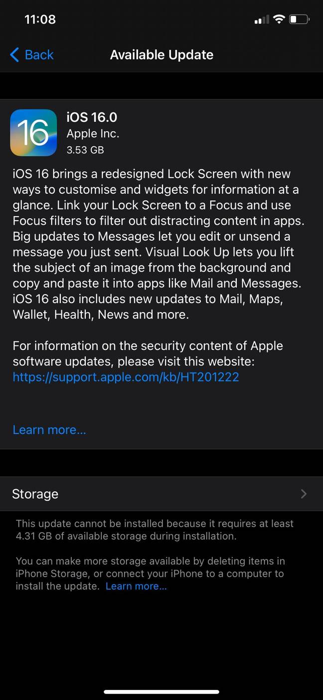 最新的iOS iPhone更新允许用户编辑或取消iMessage文本。图片来源：苹果