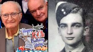 第二次世界大战英雄几乎被埋葬在海上庆祝100岁生日