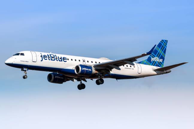 JetBlue向乘客提供了10,000美元的飞行信贷。信用：Alamy