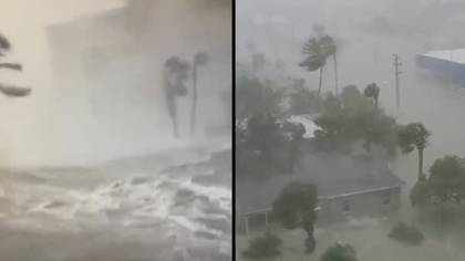 美国被历史上最强大的飓风之一击中