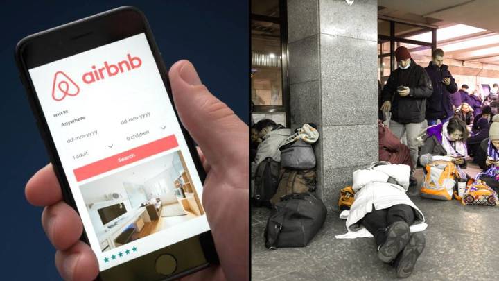 陌生人预订Airbnb尽管知道他们将无法去