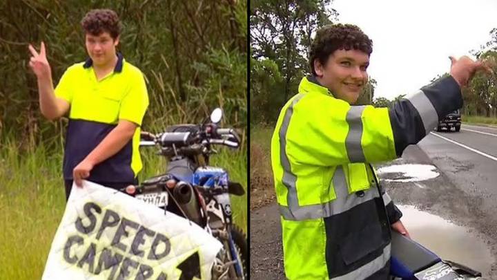 澳大利亚青少年称为“国家英雄”，以警告驱动程序“不公平”速度摄像机