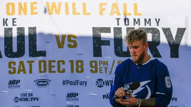 2021年12月的杰克·保罗（Jake Paul）和汤米·弗里（Tommy Fury）之间的战斗被取消。信用：Alamy