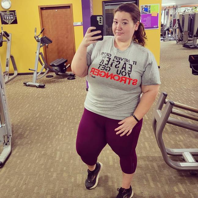 Lexi通过健康饮食而减轻了312磅。信用：Instagram