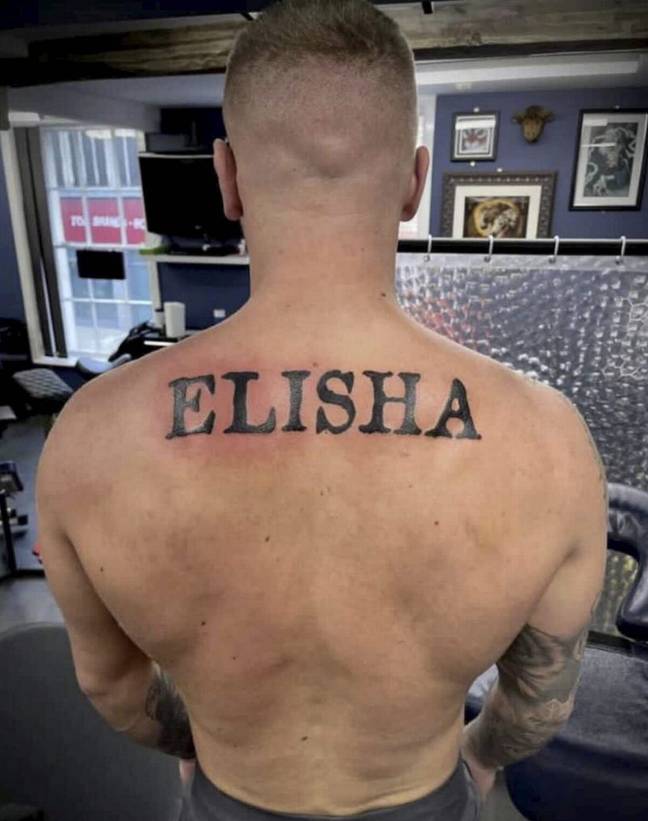以利沙（Elisha），纹身形式的爱情故事。信用：北部新闻必威备用网