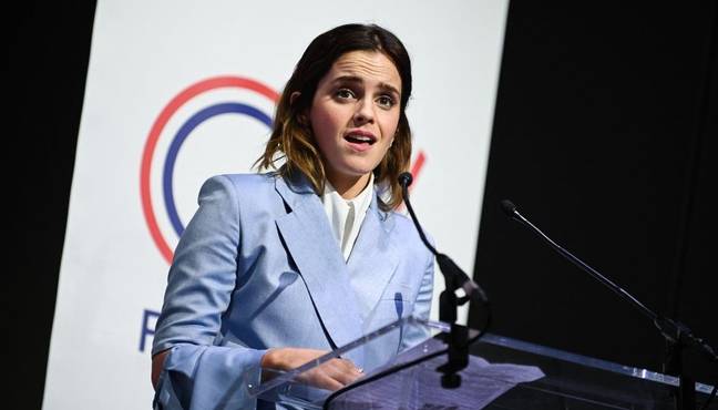 艾玛·沃森（Emma Watson）在2019年5月10日关于巴黎的性别平等的会议上发表讲话。（信用：PA）
