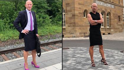 穿着裙子和高跟鞋的直男，为每个人都认为自己是同性恋