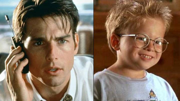 汤姆·克鲁斯（Tom Cruise）与杰里·马奎尔（Jerry Maguire）的乔纳森·利普尼基（Jonathan Lipnicki）取代的孩子的母亲保持联系