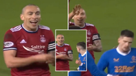Scott Brown Laughs At Ryan Kent After Being Sent Off, Then Waves Him Off Pitch