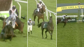 Horse Wins Two Horse Race After They Both Fall With Two Fences To Go