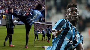 Mario Balotelli Celebrates Goal Scored By Teammate By Roundhouse Kicking Him In The Head