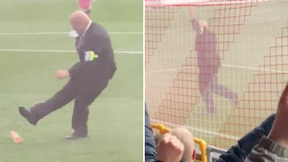Steward Scores A Goal With Dildo In Lincoln City Vs Charlton Athletic Game