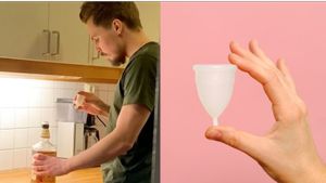 Woman Shocked After Catching Husband Take A Shot From Menstrual Cup
