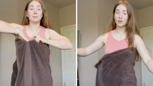 Woman Shares Game-Changing Way To Wrap Your Towel