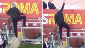 Jose Mourinho Posts Incredible Behind-The-Scenes Footage Of Him Trying To Manage After Being Sent Off