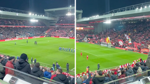 Arsenal Fans Attempt To Drown Out Liverpool’s Anthem 'You’ll Never Walk Alone' At Anfield