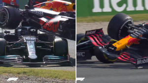 Lewis Hamilton Had Halo To Thank After Max Verstappen's Red Bull Lands On Top Of His Mercedes