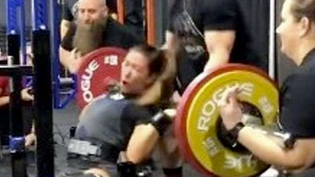 Horrific Moment Powerlifter Snaps Her Arm Doing 369lbs Lift