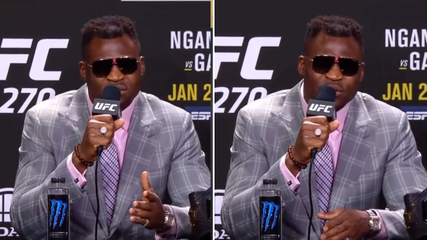 The Moment Francis Ngannou Left A Reporter Who Tried To Provoke Him 'Mentally Broken'