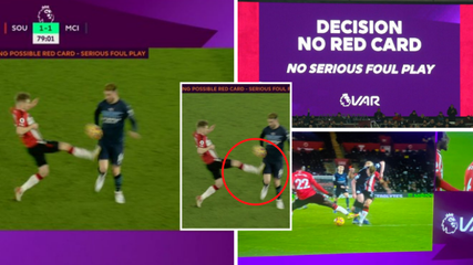 Two Huge VAR Calls Go Against Manchester City As Their Winning Premier League Run Is Ended By Southampton