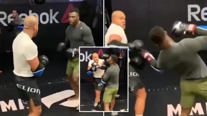 Leaked Video Of Francis Ngannou And Ciryl Gane Sparring, There Was A Clear Winner