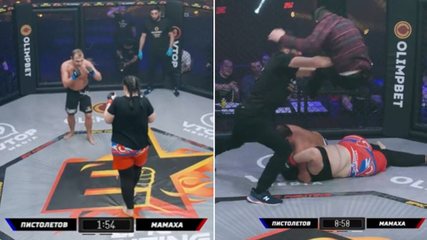 Intergender MMA Bout Descends Into Utter Chaos, Referee Prevents Fan Attempting To Stop Fight
