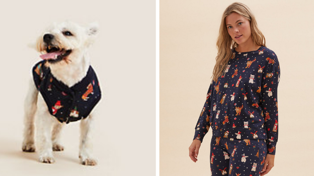 Marks & Spencer Is Selling Matching Christmas PJs For You And Your Dog