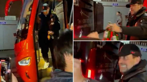 Jurgen Klopp Handed Out Beers To Liverpool Fans Following Win Over Crystal Palace
