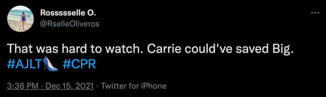 Some fans believe Carrie could have done more (Credit: Twitter)
