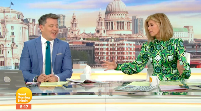 Kate revealed she once spilt coffee across the studio (Credit: ITV)