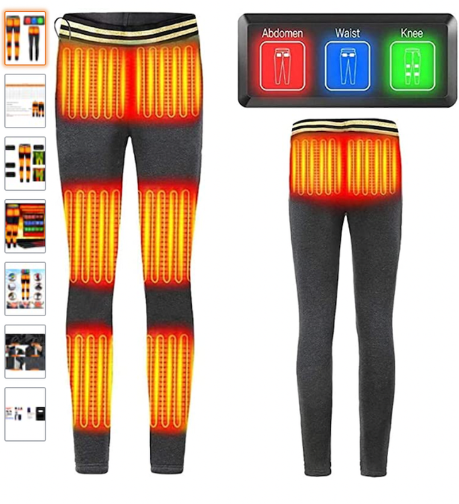These heated leggings are genius! (Credit: Amazon)