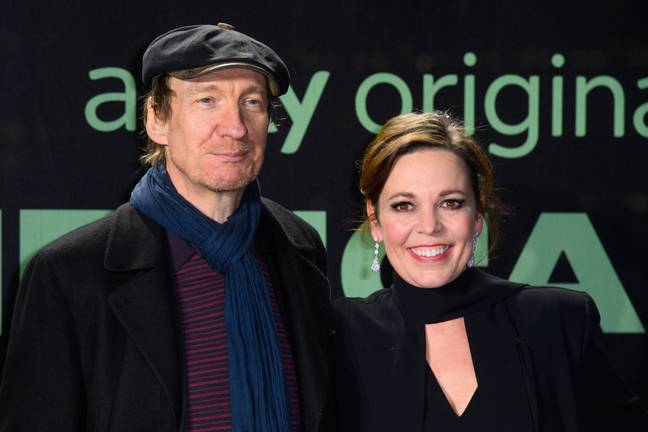 Olivia Colman and David Thewlis attending the UK premiere of Landscapers (Credit: PA)