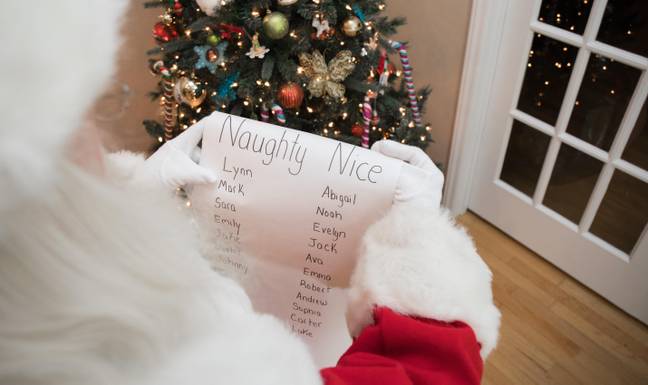 We think Santa might be on the naughty list this year... (Credit: Alamy)