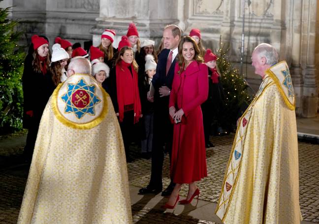 The Duke and Duchess of Cambridge hosted the Together At Christmas community carol service. (Credit: PA)