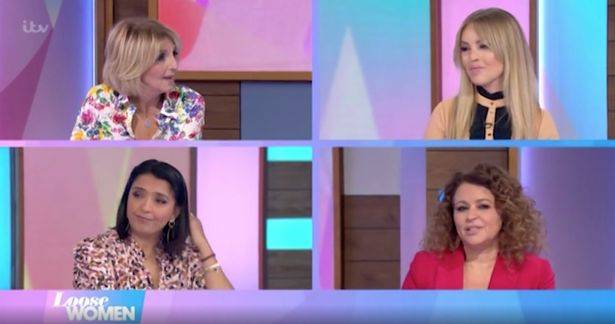 The Loose Women panel wanted to defend their co-star over ricegate (Credit: ITV)