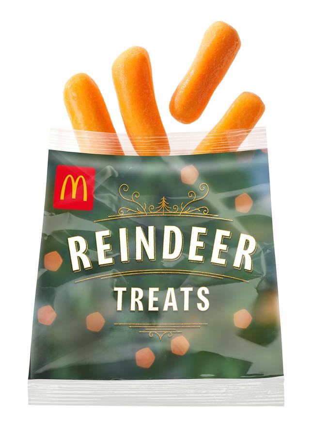 You can get free reindeer treats on Christmas Eve (Credit: McDonald's)