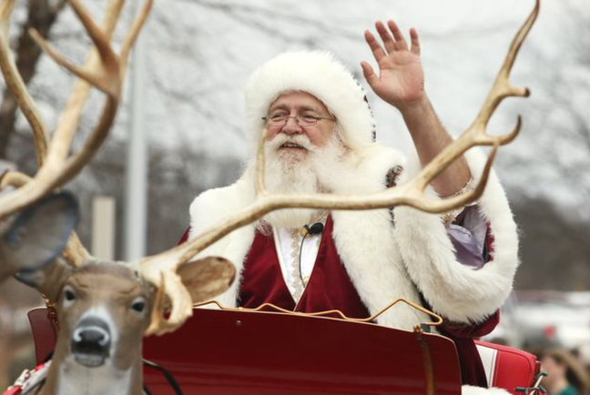 The town even has their own Santa (Credit: Spencer County Visitors Bureau)
