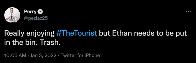 Yep, we're not fans of Ethan (Credit: Twitter)