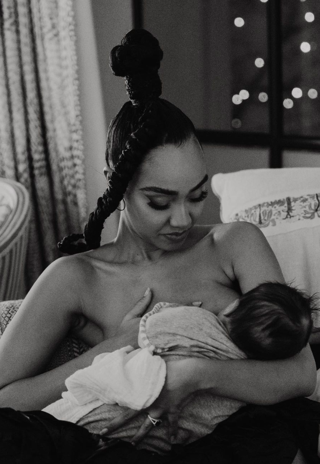 Leigh-Anne shared an intimate shot with her baby (Credit: Instagram - leigh-annepinnock)